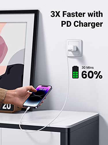 UGREEN USB C to Lightning Cable- 3FT MFi Certified PD Fast Charging Lightning Cord Compatible with iPhone 16/15/14/14 Pro/13/13 Pro/12/12 Pro/11, MacBook, iPad, AirPods Pro - size: 3FT
