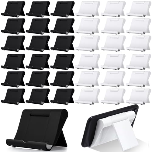 Wenqik 36 Pcs Cell Phone Stands Foldable Tablet, Black and White - color: Black and White