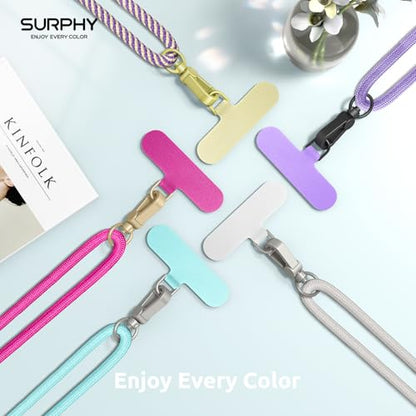 SURPHY Phone Lanyard Crossbody, Phone Strap Crossbody with 2 Tether Tabs - color: Limpet Shell