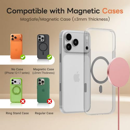 MagSafe 25W Magnetic Wireless Charger Fast Charging Pad for iPhone - color: Pink