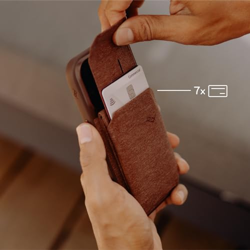 Peak Design Mobile Stand Wallet, Charcoal, Slim Profile, On-Demand Stand, Weatherproof Nylon Fabric, Connects to Mobile Cases, MagSafe Compatible, for iPhone, Samsung and Google Phones - color: Charcoal