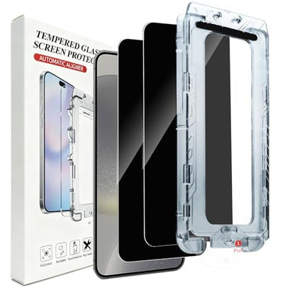 Privacy Screen Protector for Samsung Galaxy S25 Plus,Automatic Alignment - color: [Privacy]-SAM S25 Plus