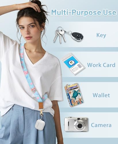 Yonlevres Phone Lanyard Crossbody Strap Wrist Neck Adjustable Women Blue - color: Axolotls