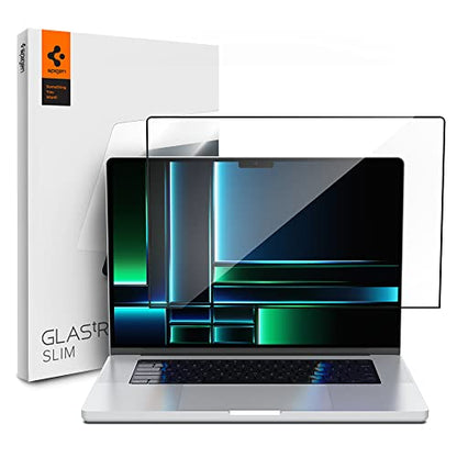 Spigen GlasTR Slim Screen Protector for MacBook Pro 14" M1-M5 Series | (2021-2026), 9H+ Tempered glass, Scratch resistance, Lab-tested 100% clarity, Precise cutout, Case-friendly, 1Pack - size: 14 inch