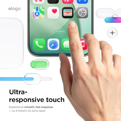 elago Tempered Glass Screen Protector for iPhone 17 Pro Max Clear | Case Friendly, 9H Surface Hardness, Anti-Fingerprint, Shatter-Proof, Scratch Protection, Bubble-Free - size: iPhone 17 Pro Max