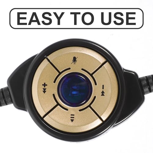 BESPORTBLE Single Ear Telephone Headset with Mic, Wired Gaming Headphone