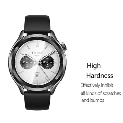 Anoowkoa 4 Pack Premium Screen Protector for Xiaomi Watch S4[NotvXiaomi Watch S4 Sport] Tempered Glass Film，9H Hardness,Ultra Resistant,Anti-Fingerprints,No Bubbles,HD-Clear,Easy Install - color: Xiaomi Watch S4
