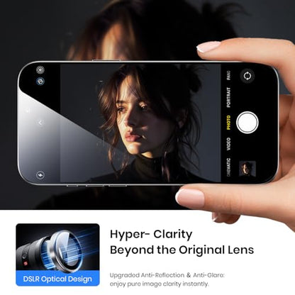 Hoerrye for iPhone 17 Pro Max/17 Pro Camera Lens Protector - Case Friendly - color: Silver