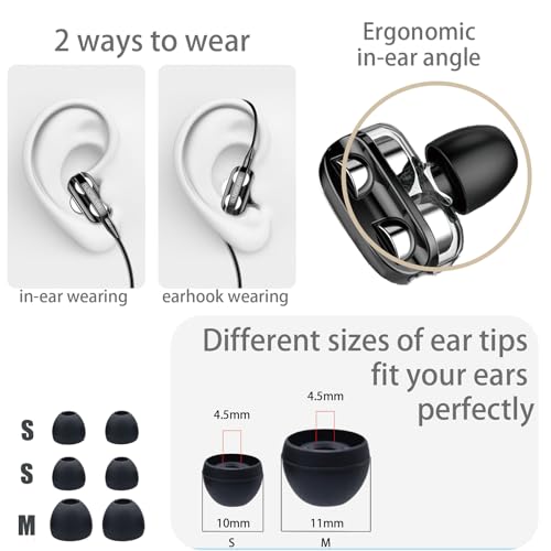 Teens Wired Earbuds with Case, 3.5mm Headphones for School,Cedarwood Plaid - color: Cedarwood Plaid