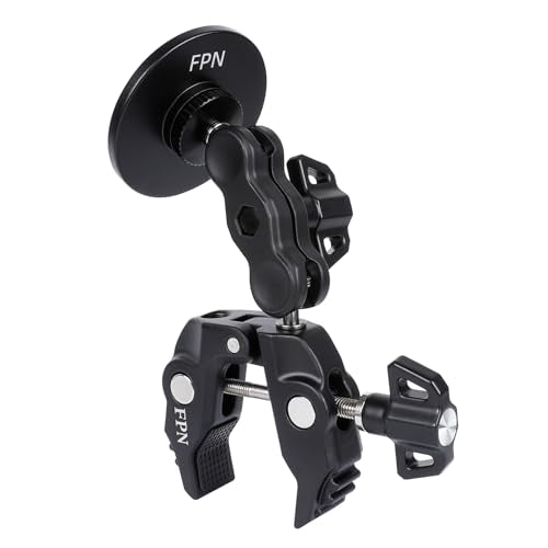 All-Metal Magnetic Phone Holder for Magsafe, Magnet Phone Mount with Super Clamp for Spin Bike/Microphone Stand/Cart/Railing/Handlebar/Dia 0.4-2" Rod, Compatible with iPhone 16 15 14 13 12 Series