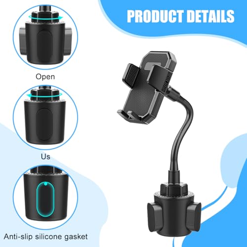 360° Rotatable Long-Neck Cup Holder Phone Mount, Style X905 - size: A297+X905
