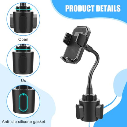 360° Rotatable Long-Neck Cup Holder Phone Mount, Style X905 - size: A297+X905