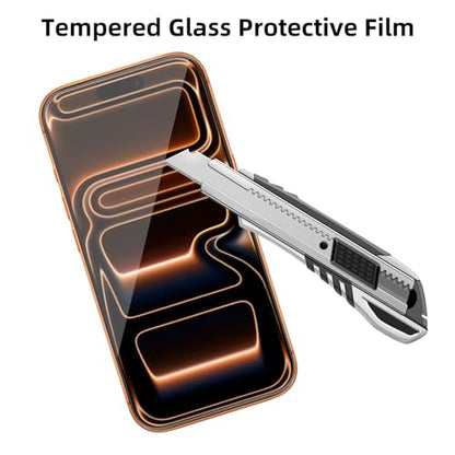 4 Pack Glass Screen Protector Compatible for iPhone 17 Pro 6.3 inch 2025 [9H Hardness]-HD Screen Tempered Glass, Scratch Resistant,Easy Install [Case Friendly] - size: iPhone 17 Pro