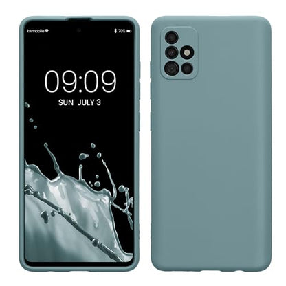 kwmobile Case Compatible with Samsung Galaxy A51 Case - Protective Slim TPU Phone Cover - Soft Matte Finish - Arctic Night - color: Arctic Night, size: Galaxy A51