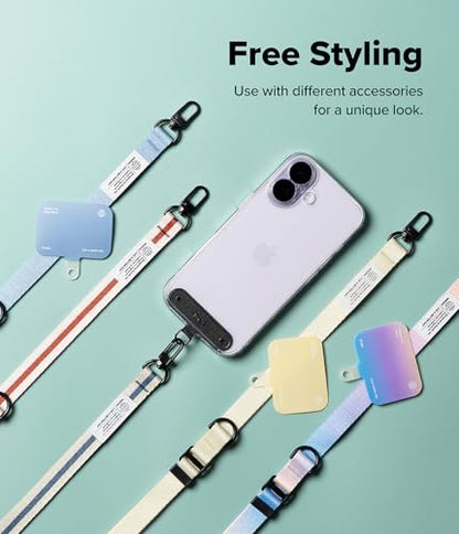 Ringke Holder Link Snap Hook Lanyard for Universal Cell Phone Case, Adjustable Crossbody Phone Lanyard - color: Leaf Green