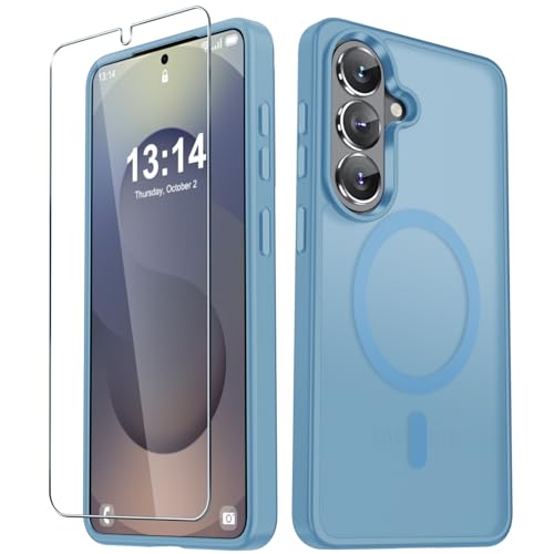 for Samsung Galaxy S26 Case, Matte Magnetic Phone Cover, Lavender Purple | Fit for MagSafe, Screen Protector included, Shockproof Military Grade Protection, Translucent Frosted Back - color: Lavender Purple, size: For Galaxy S26