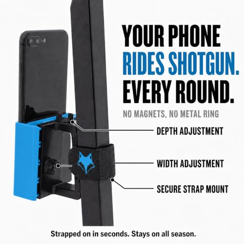 Strap Style Golf Cart Phone Holder, Golf Cart Phone Mount by Desert Fox - color: Blue