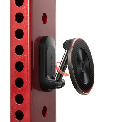 GolbinBox All Metal Dual Magnetic Gym Phone Holder for MagSafe, Black - color: A-Black