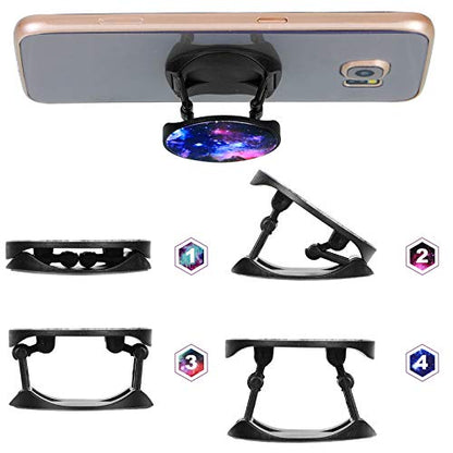 Weewooday 20 Pcs Sublimation Socket Blank Phone Holder, Black and White