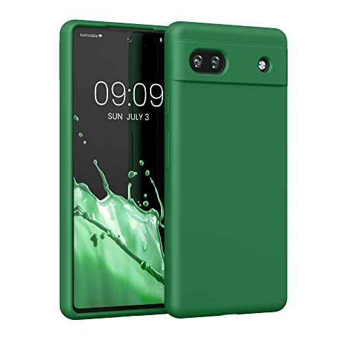 kwmobile Case Compatible with Google Pixel 6a Case - TPU Silicone Phone Cover with Soft Finish - Pixie Green - color: Pixie Green, size: Pixel 6a