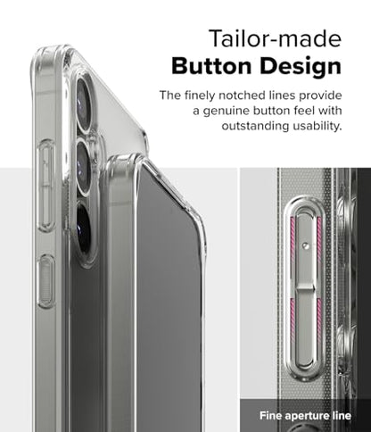 Ringke for Samsung Galaxy S25 Case [Fusion Matte Clear] | Oil & Dirt Resistant, Anti-Fingerprint Technology Prevents Oily Smudges, Frosted Coating Feels Velvety Soft - size: Galaxy S25