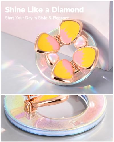 [2026 All-New] for MagSafe Clover Phone Grip, Glitter Colorful - color: Colorful Clover