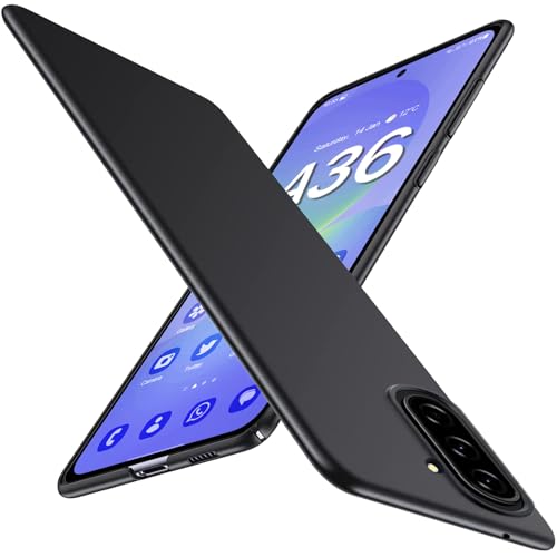 Gxmeuie Ultra Thin Case for Samsung Galaxy A36 5G, Silky Touch & Anti-Fingerprint Material, Slim Hard PC Matte Cover Anti-Scratch Shockproof Protective Cases for Samsung A36 5G (Black) - color: Black, size: Galaxy A36