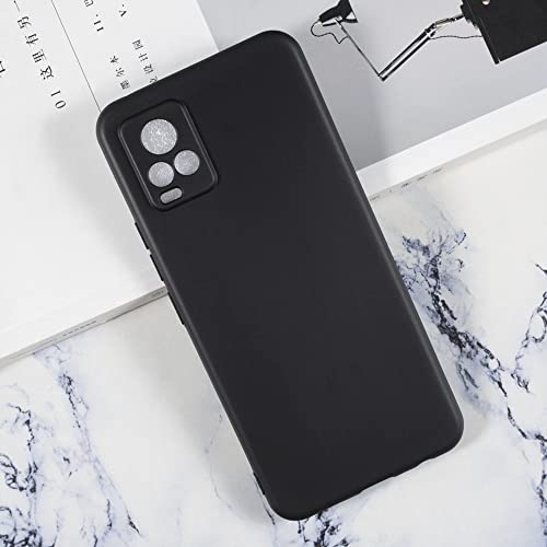 Protective Case for Vivo V20 V2025 - Black | 6.44" Slim Shockproof Bumper Back Cover Anti-Scratch Flexible TPU Shell, Grip-Friendly - color: Black