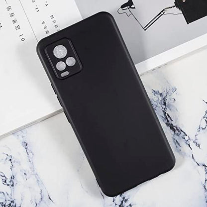 Protective Case for Vivo V20 V2025 - Black | 6.44" Slim Shockproof Bumper Back Cover Anti-Scratch Flexible TPU Shell, Grip-Friendly - color: Black