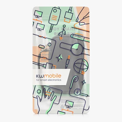 kwmobile Universal Phone Pouch Size M - 5.5" - Neoprene Smartphone Pouch with Zip - Water-Repellent Mobile Phone Case - Sleeve in Grey - color: grey, size: M - 5.5"