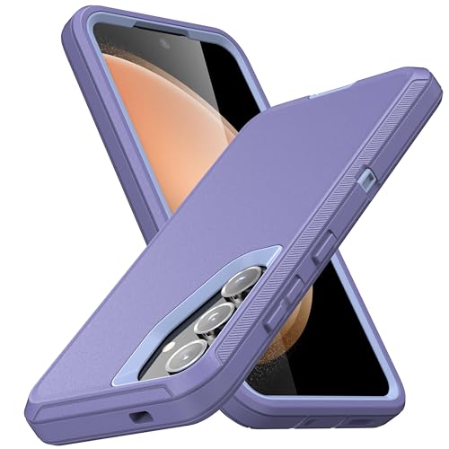 MXX Case Designed for S24 Plus Compatible with S25 Plus/ S24 Plus 3-Layer Super Full Heavy Duty Body Bumper Cover/Shock Protection/Dust Proof, case 5g 2024 (Purple) - color: Purple, size: Galaxy S24+ / S25+