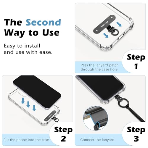 MoKo Retractable Anti-theft Phone Tether Phone Strap with Silicone Sleeve