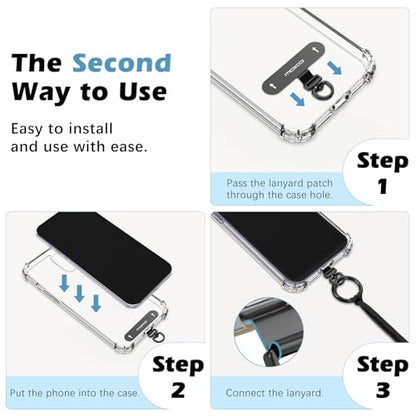 MoKo Retractable Anti-theft Phone Tether Phone Strap with Silicone Sleeve