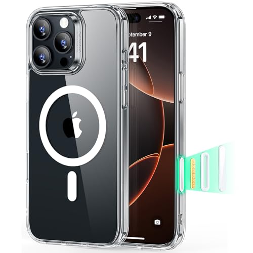 ESR for iPhone 16 Pro Max Case for MagSafe, Camera Control, Clear | Ultra Slim, 3X Military-Grade Drop Protection, Magnetic Phone Case, Impact Absorbing, Resists Scratches - color: Clear, size: iPhone 16 Pro Max 6.9 inch