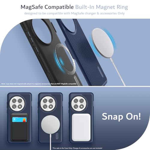 TUDIA MergeGrip [Magsafe Compatible] for OnePlus 13 Case 5G (2025) - [Military Grade Drop Tested] Dual Layer Shockproof Slim Heavy Duty Tough Cover Phone Cases - Indigo Blue - color: Indigo Blue, size: Magsafe Compatible
