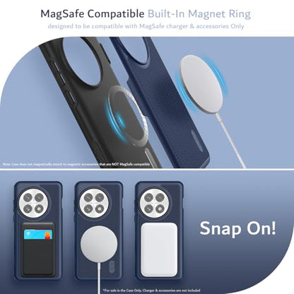 TUDIA MergeGrip [Magsafe Compatible] for OnePlus 13 Case 5G (2025) - [Military Grade Drop Tested] Dual Layer Shockproof Slim Heavy Duty Tough Cover Phone Cases - Indigo Blue - color: Indigo Blue, size: Magsafe Compatible