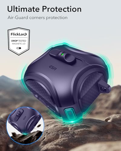 ESR for AirPods 5/4 Case, Compatible with MagSafe, Purple - color: Purple, size: AirPods 5&4 Case