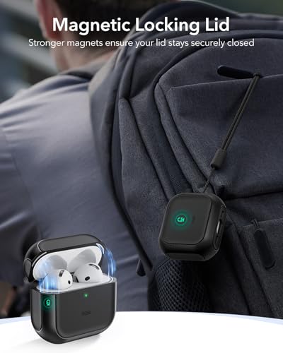 ESR for AirPods 5/4 Case (2026/2024), Compatible with MagSafe, Black - color: Black, size: AirPods 5&4 Case