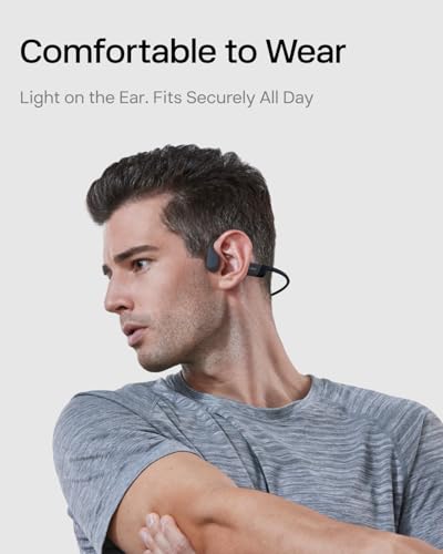 SHOKZ OpenRun Mini Bone Conduction Headphones, Black, USB-C Charging - color: Black, size: Mini Size+USB-C Charging