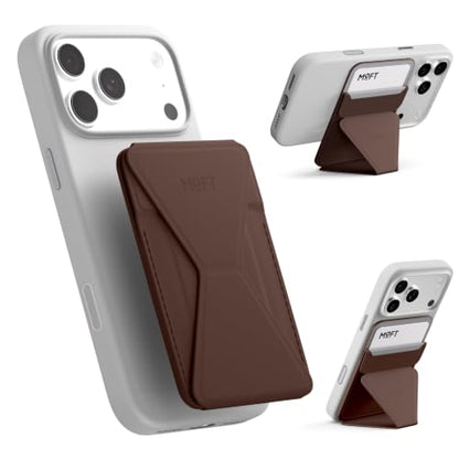 MOFT Snap-on Phone Stand & Wallet AERA, MagSafe Wallet, Slim Card Holder - color: Brownie, size: AERA