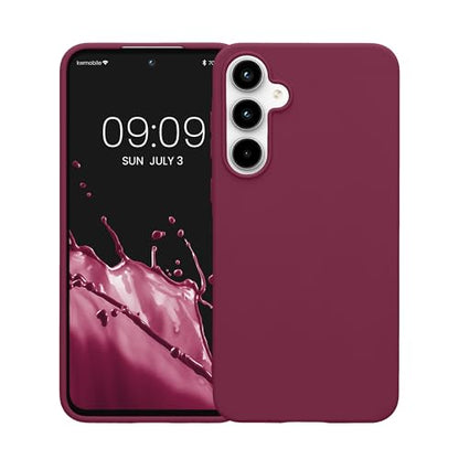 kwmobile Case Compatible with Samsung Galaxy A55 5G Case - Soft Slim Protective TPU Silicone Cover - Magenta Purple - color: magenta purple, size: Galaxy A55 5G