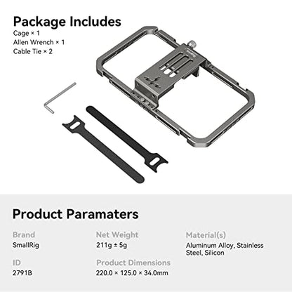 SmallRig Universal Smartphone Video Rig for iPhone 18 17 16 15 14-2791B - style: Cage