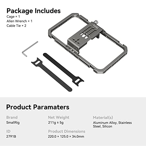 SmallRig Universal Smartphone Video Rig for iPhone 18 17 16 15 14-2791B - style: Cage