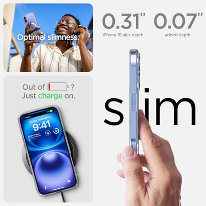 Spigen for iPhone 16 Plus Case, Ultra Hybrid MagFit [Anti-Yellowing] [Compatible with Magsafe] - Clear - color: Clear, size: iPhone 16 Plus