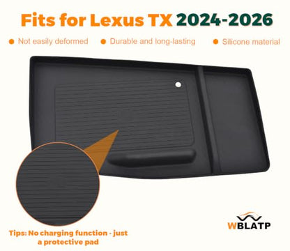 Wireless Charging Anti-Slip Mat for 2024-2026 Lexus TX350 - size: for 2024-2026 Lexus TX