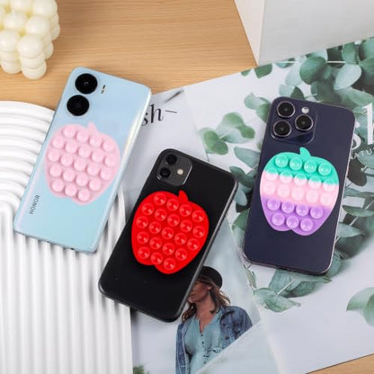 CIEO SuctionPhone Grip, Strong Silicone Suction,Strawberry Sticky Grip,Suitable for Selfies and Videos on Mirrors, Bathrooms and Smooth Surfaces, Compatible with iPhone (Light Pink) - color: Light Pink