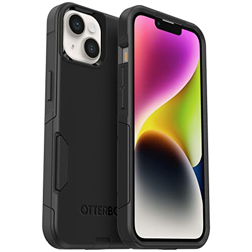 OtterBox iPhone 14 & iPhone 13 Commuter Series Case - BLACK , slim & tough, pocket-friendly, with port protection | Slim - color: Black
