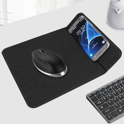 Charging Mice Pads for Desk Fast Charging Pad - color: Black