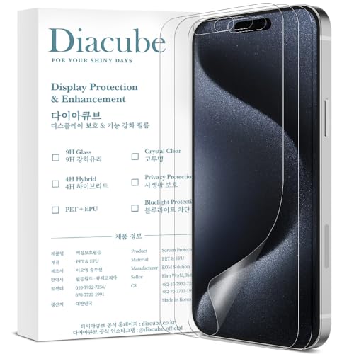 Anti Glare Matte Screen Protector for iPhone 15 Pro [3-Pack] Break-Resistant PET EPU Film, Anti Fingerprint, Silky Touch, Dust Free & Easy Installation with Alignment Jig - size: iPhone 15 Pro