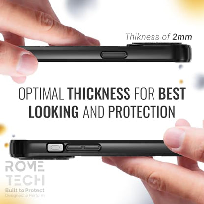Rome Tech Clear Case Compatible with MagSafe for iPhone 14 Pro Max (2022) - Slim and Rugged Fit Thin Shockproof Case Compatible with Magsafe Devices - Clarity - style: iPhone 14 Pro Max